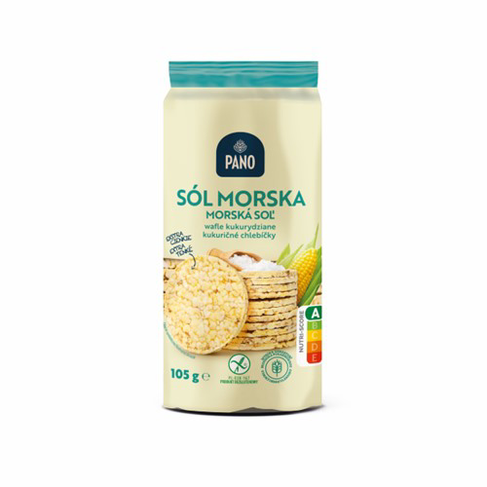 Pano Wafle kukurydziane z solą morską 105 g. /szt.