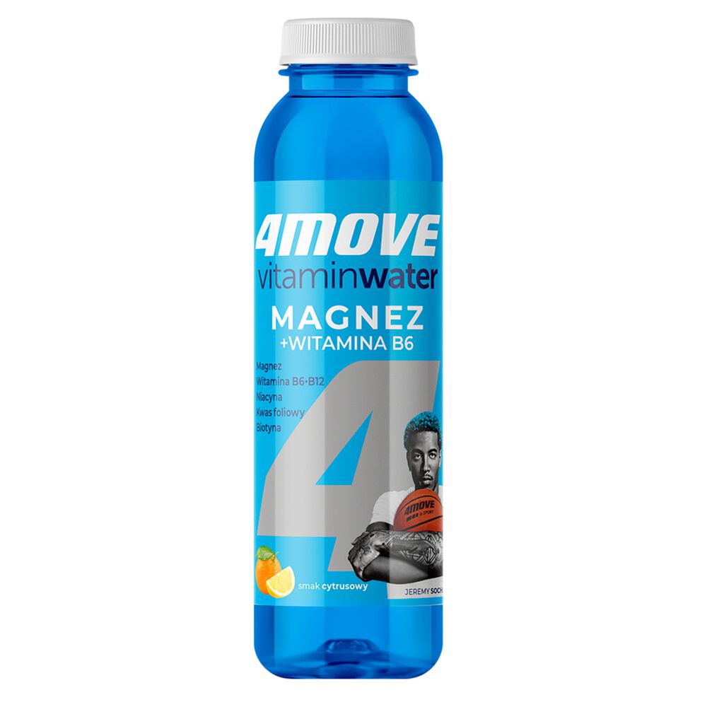 4Move Vitamin Water Magnez + B6 Napój niegazowany smak cytrusowy 556 ml. /szt.