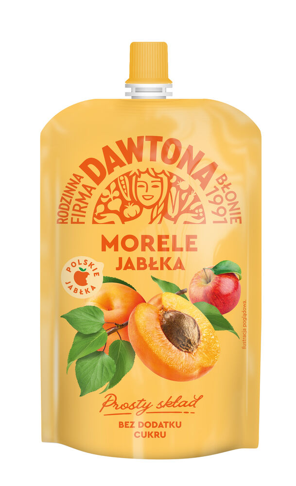 Dawtona Mus morele jabłka 180 g. /szt.