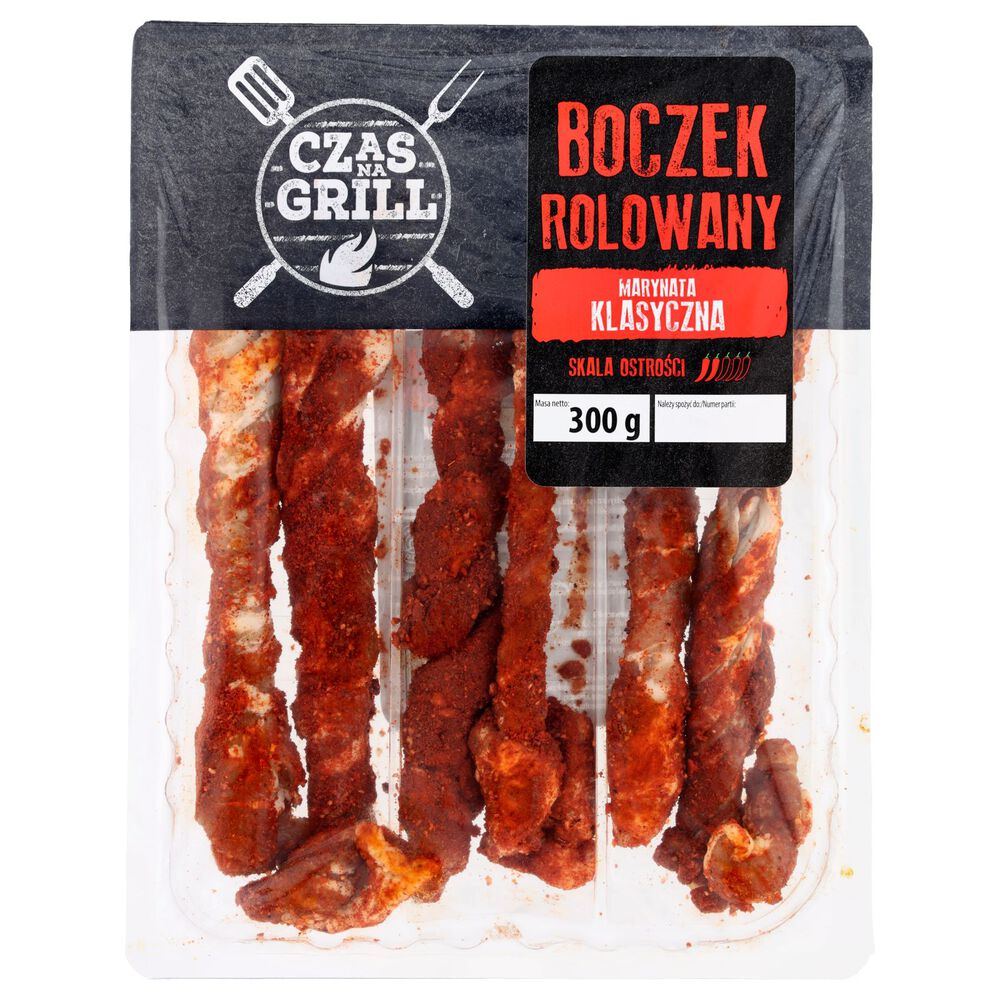 Czas na grill Boczek rolowany marynata klasyczna 300 g. /szt.