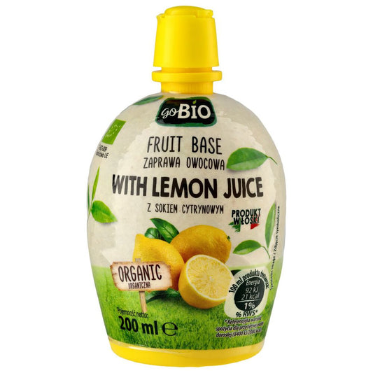 goBIO Fruit Base Zaprawa owocowa z sokiem cytrynowym 200 ml. /szt.