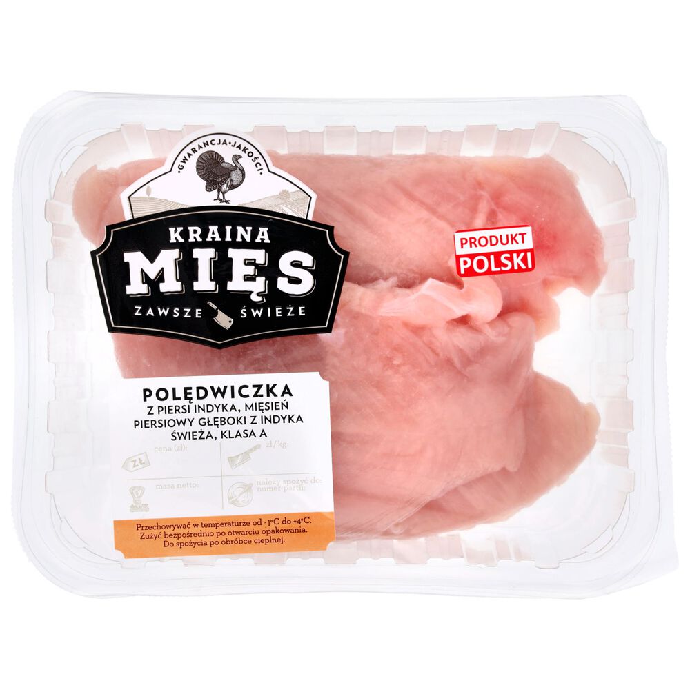 Kraina Mięs polędwiczka z piersi indyka opak. ok. 600 g. /kg