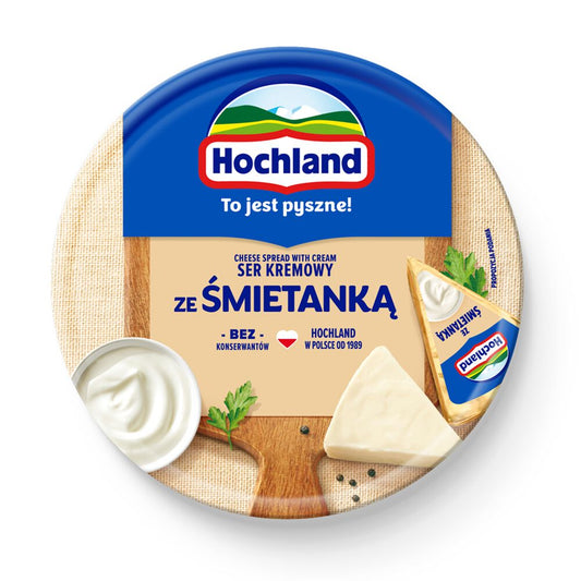 Hochland Ser kremowy ze śmietanką w trójkącikach (8 szt.) 180 g. /szt.