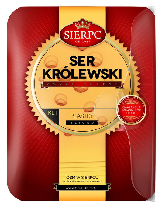 Sierpc Królewski Ser żółty plastry 135 g. /szt.
