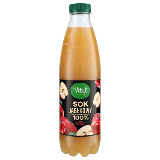 Vital Fresh Sok jabłkowy 100 % z dodatkiem witaminy C 1 l. /szt.