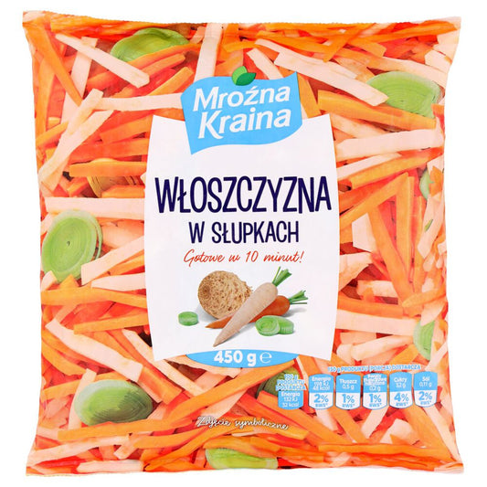 Mroźna Kraina Włoszczyzna w słupkach 450 g. /szt.