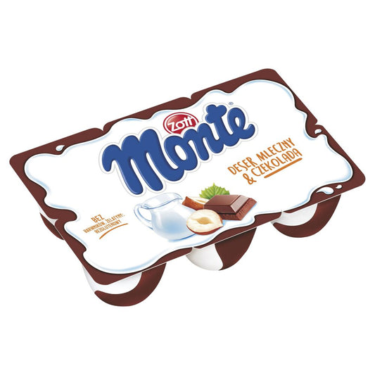 Zott Monte Deser mleczny z czekoladą i orzechami (6 x 55 g) 330 g. /szt.