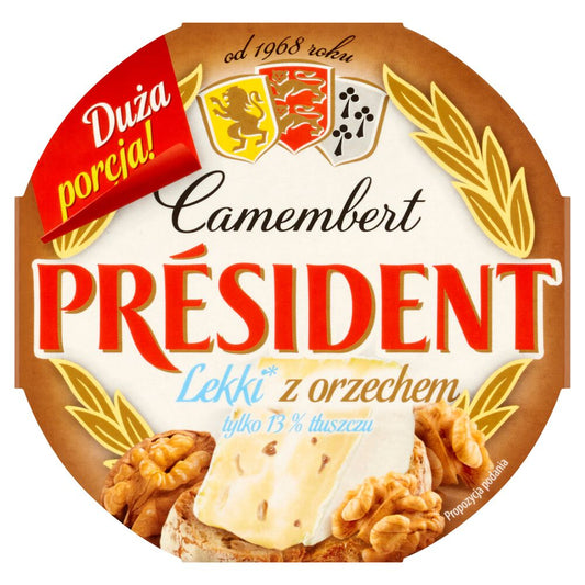 Président Ser camembert lekki z orzechem 170 g. /szt.
