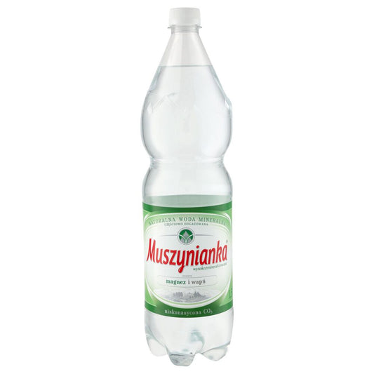 Muszynianka Naturalna woda mineralna wysokozmineralizowana niskonasycona CO2 1,5 l. /szt.